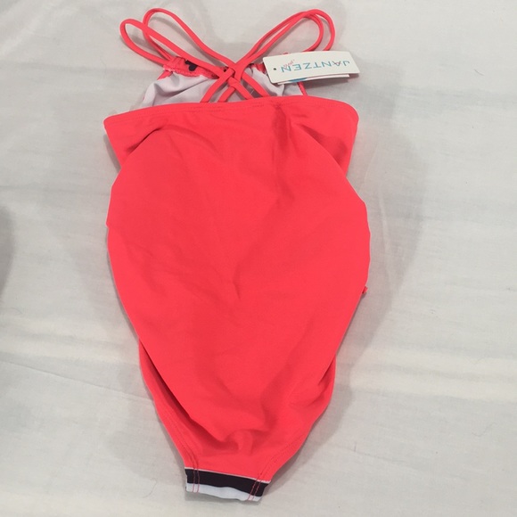 Jantzen Watermelon Striped Swimsuit UPF 50 NWT - Picture 2 of 4